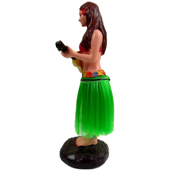 Dashboard Hula Girl Bobblehead Figurine - Picture 3 of 4